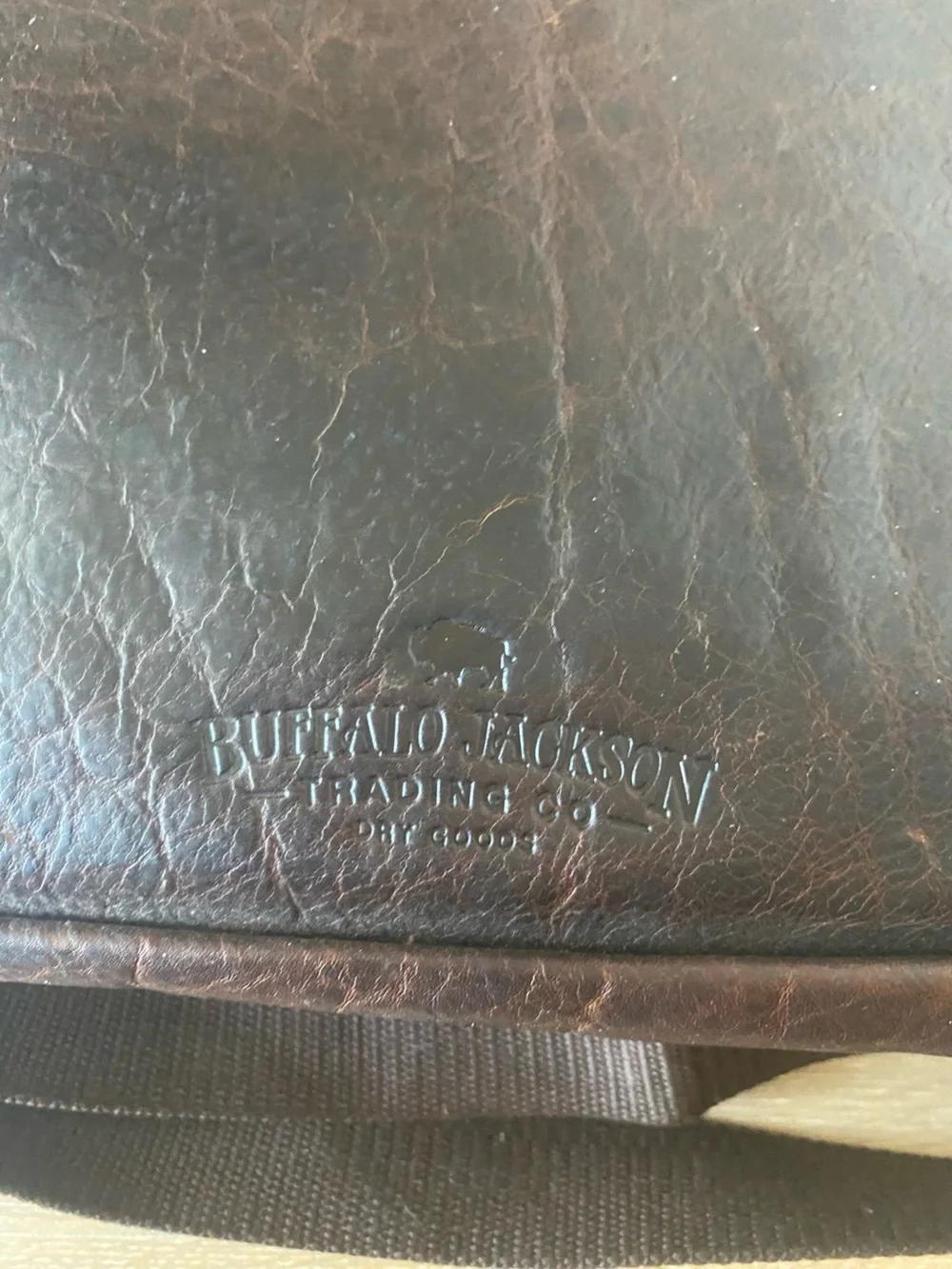 Buffalo Jackson WALKER brown soft Leather Messenger Bag EXCELLENT CONDITION